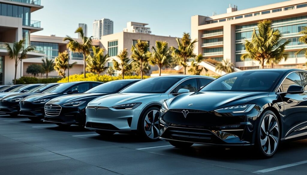 advanced electric cars lineup