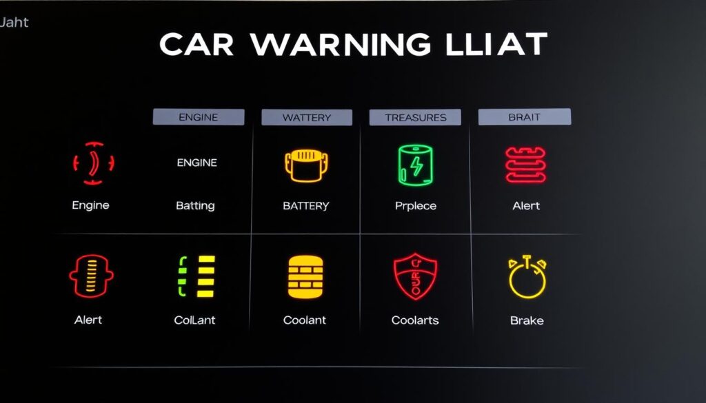 car warning lights chart