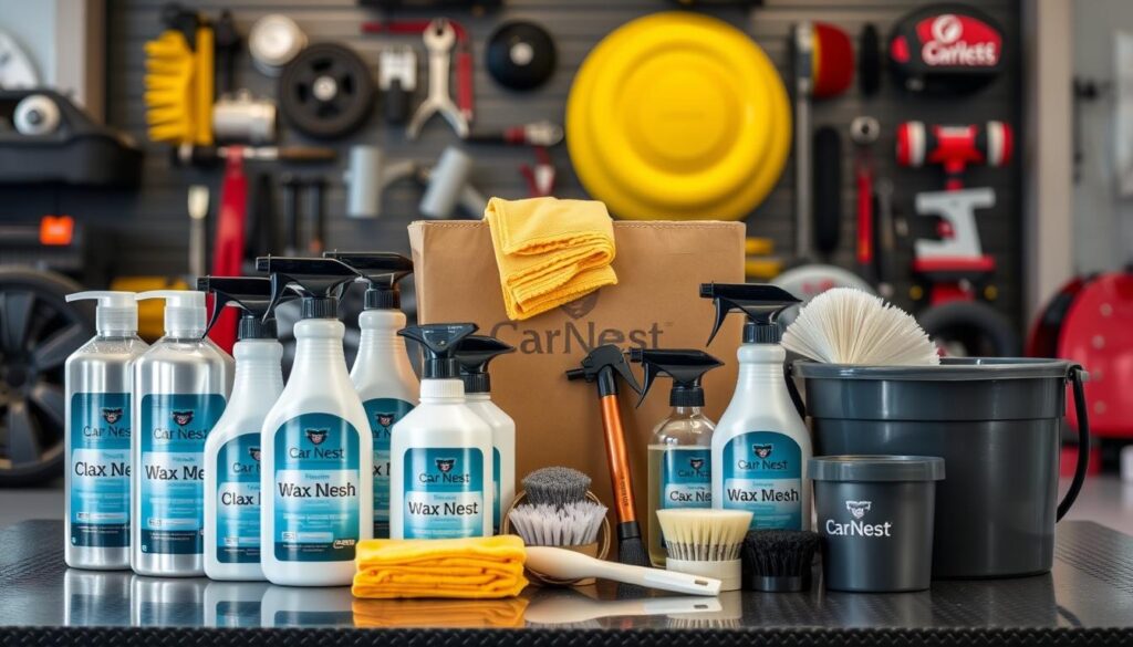 cleaning and detailing supplies
