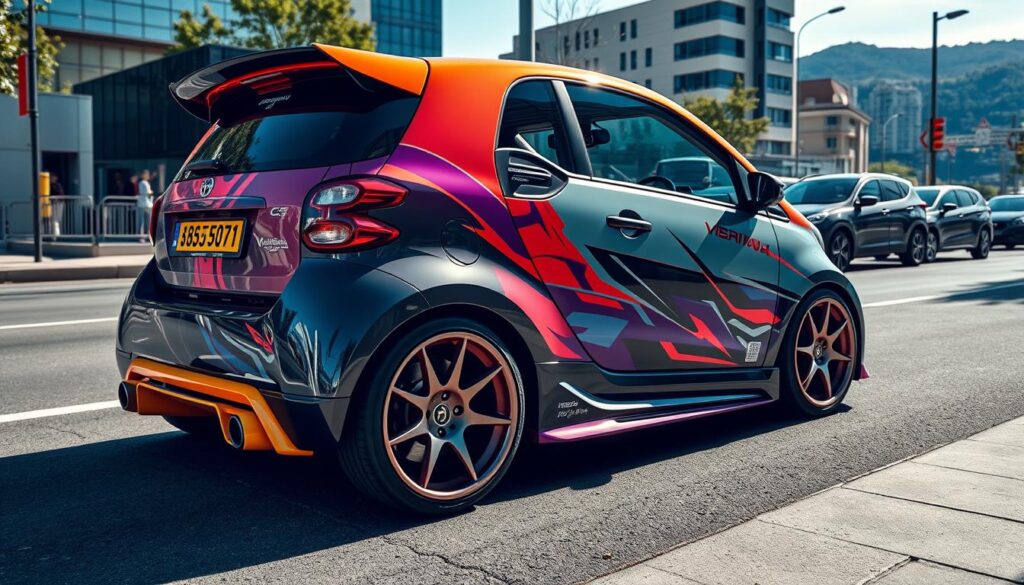 customized compact car