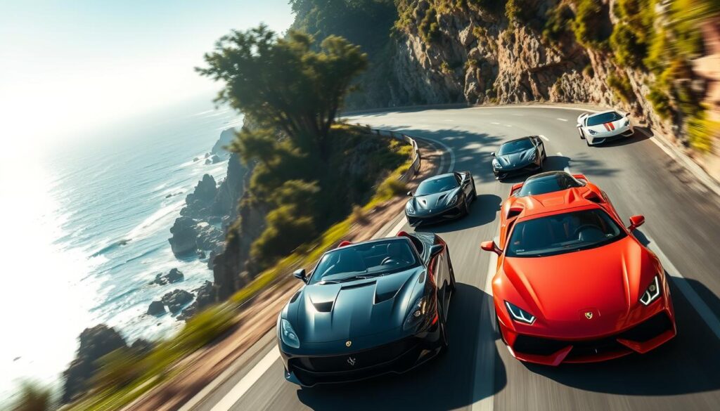 high-speed luxury vehicles