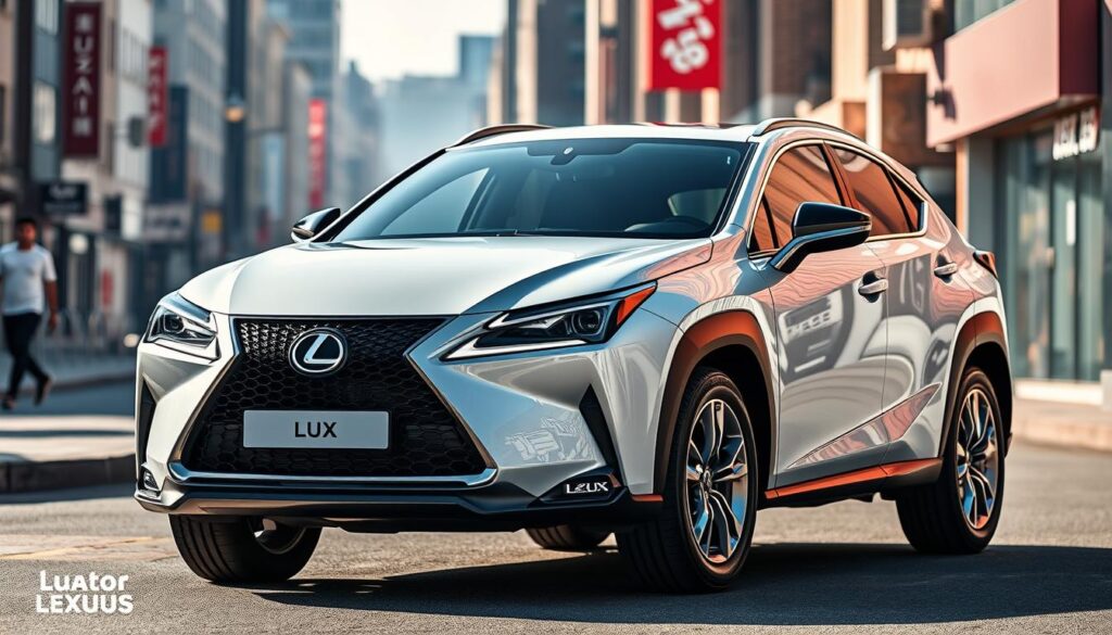 Generate an image of the Lexus UX luxury compact SUV