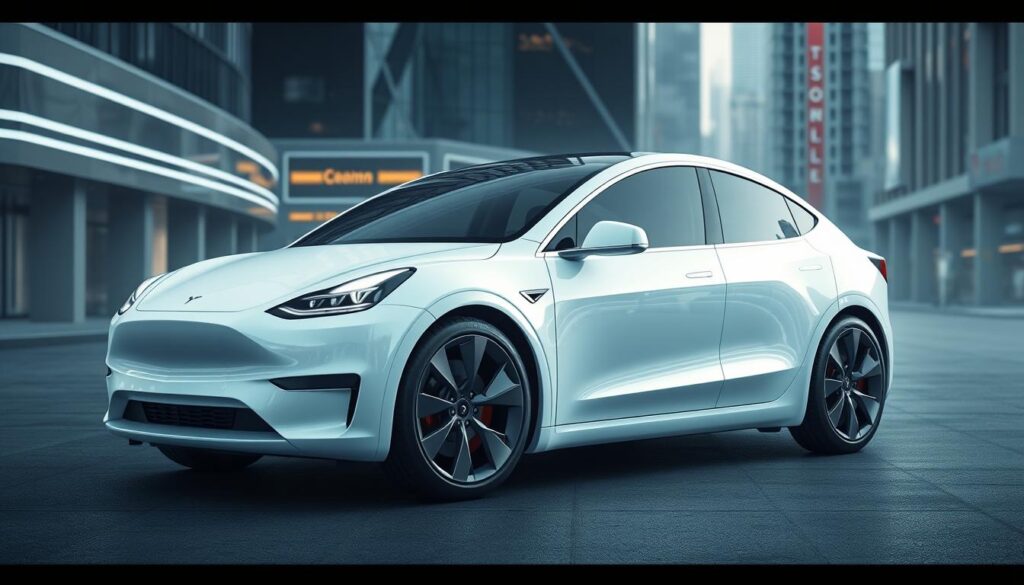 Generate an image of the Tesla Model Y 2025.