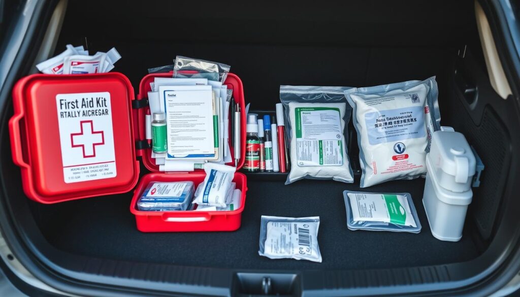 Image of a car first aid kit