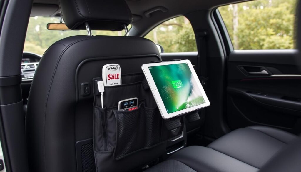 backseat organizer with tablet holder