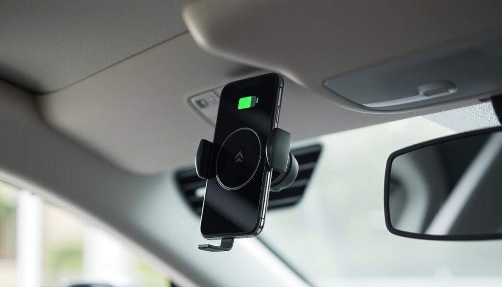 fast wireless car charger mount