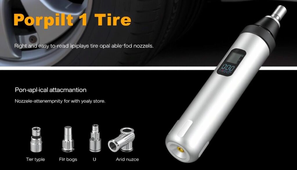 portable digital tire inflator for car