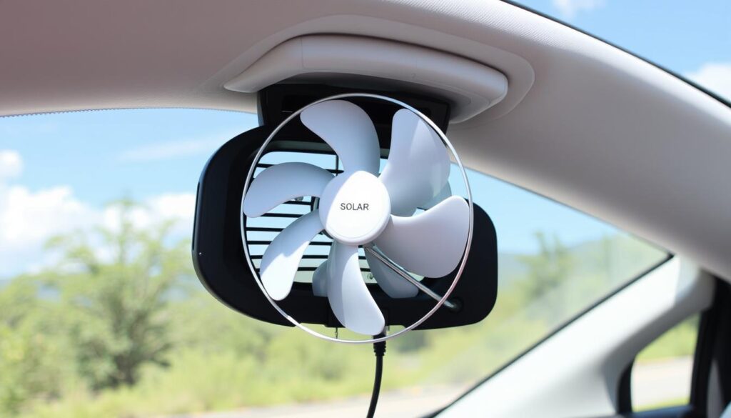 solar car ventilator fan